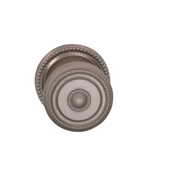 Knob with 2-5/8" Rose Single Dummy Satin Nickel 430