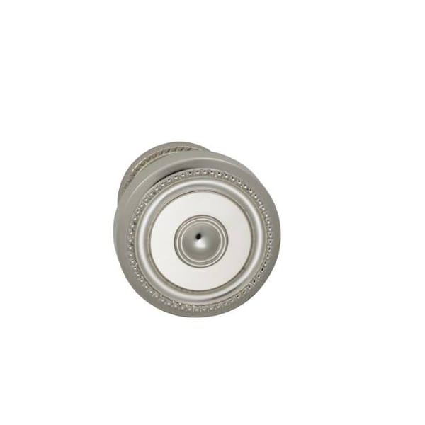 Knob 1-3/4" Rose Pass 2-3/8" BS Full Lip 1-3/8" Doors BR NKL 430