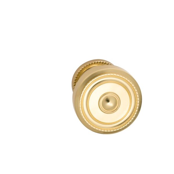 Knob 1-3/4" Rose Pass 238BS Full Lip 1-3/8" Doors Bright Brass 430