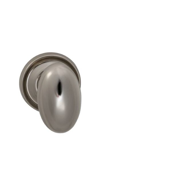 Knob 2-3/16" Rose Pass 2-3/8" BS T 1-3/8" Doors Bright Nickel 432