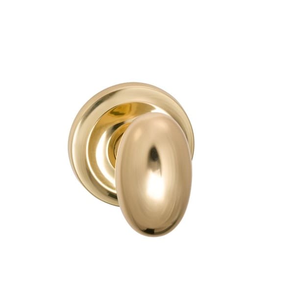 Knob 2-5/8" Rose Priv 238BS Full Lip 1-3/8" Doors Bright Brass 432