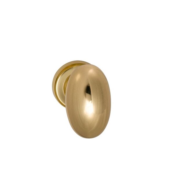 Knob 1-3/4" Rose Pass 2-3/4" BS T 1-3/8" Doors Bright Brass 432