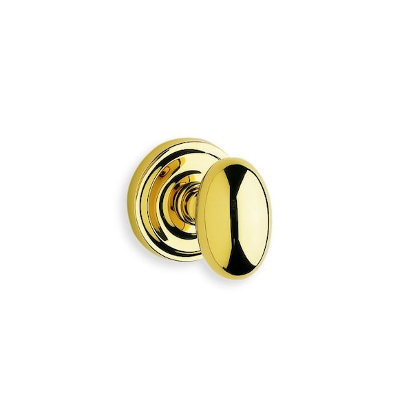 Knob 2-3/16" Rose Pass 234BS Full Lip 1-3/4" Doors Bright Brass 432
