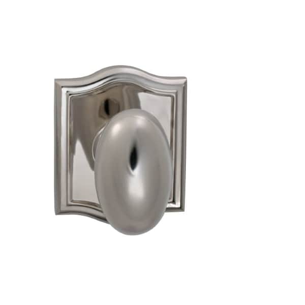 Knob Arched Rose Pass 2-3/8" BS Full Lip Strike Bright Nickel 434