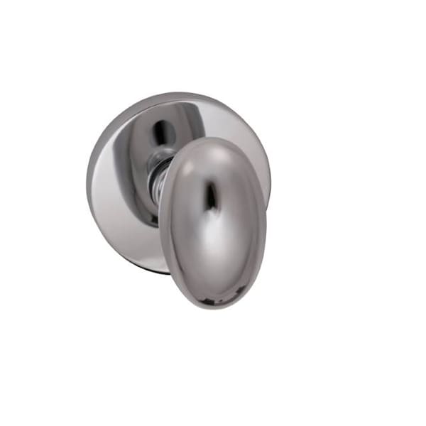 Knob Modern Rose Priv 2-3/4" BS Full Lip Strike Bright Chrome 434