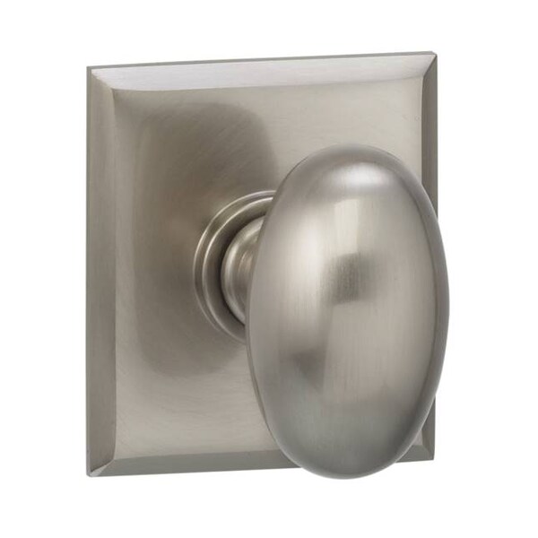 Knob Rectangular Rose Pass 2-3/4" BS T Strike Satin Nickel 434