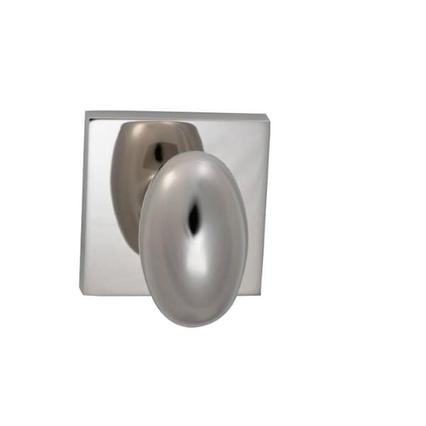Knob Square Rose Priv 2-3/8" BS Full Lip Strike Bright Nickel 434