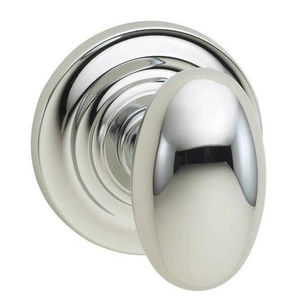 Knob Traditional Rose Pass 2-3/4" BS Full Lip Strike Bright Chrome 434