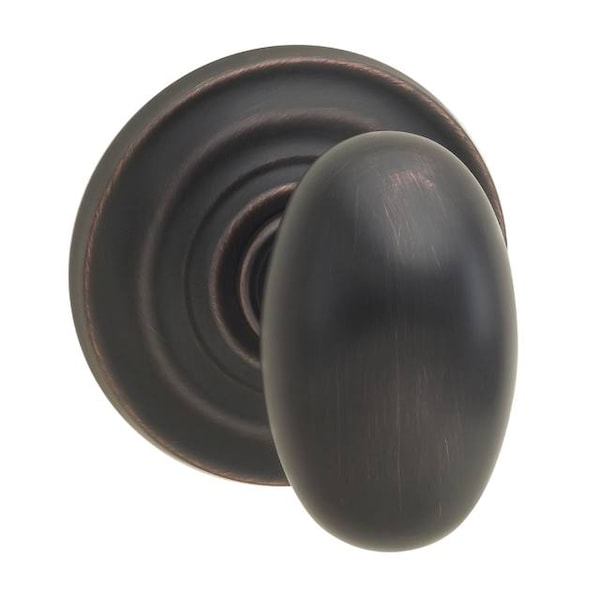 Knob Traditional Rose Pass 2-3/8" BS Full Lip Strike Tuscan Bronze 434