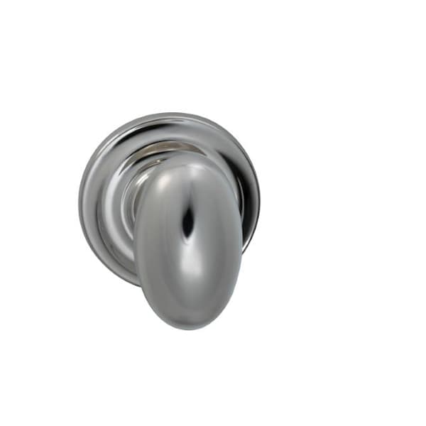 Knob Traditional Rose Priv 2-3/8" BS Full Lip Strike Bright Nickel 434