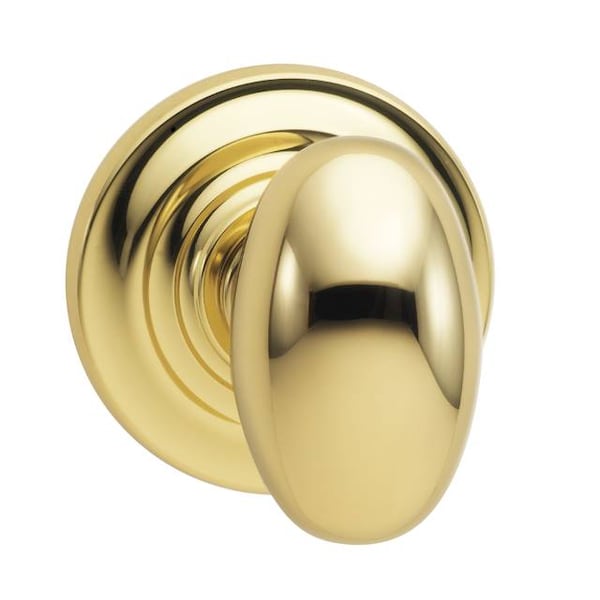 Knob Traditional Rose Pass 2-3/8" BS T Strike Bright Brass 434