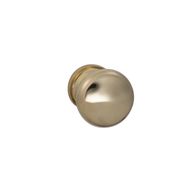 Knob 1-3/4" Rose Pass 234BS Full Lip 1-3/8" Doors ULQ Bright Brass 442