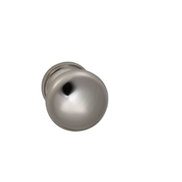 Knob with 1-3/4" Rose Single Dummy Bright Nickel 442