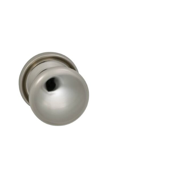 Knob 2-3/16" Rose Pass 2-3/8" BS Full Lip 1-3/4" Doors BR NKL 442