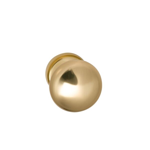 Knob 1-3/4" Rose Pass 2-3/8" BS T 1-3/4" Doors Bright Brass 442