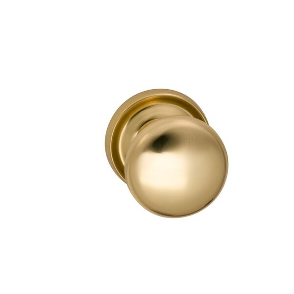 Knob 2-3/16" Rose Pass 238BS Full Lip 1-3/8" Doors Bright Brass 442