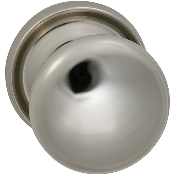 Knob with 2-3/16" Rose Single Dummy Bright Brass 442