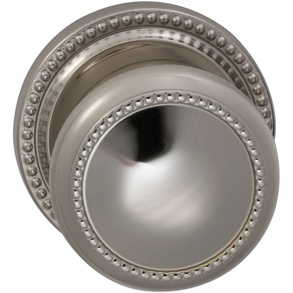 Knob with 2-5/8" Rose Single Dummy Unlacquered Antique Bronze 443