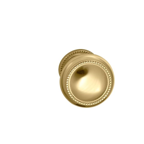 Knob 1-3/4" Rose Pass 238BS Full Lip 1-3/8" Doors Bright Brass 443