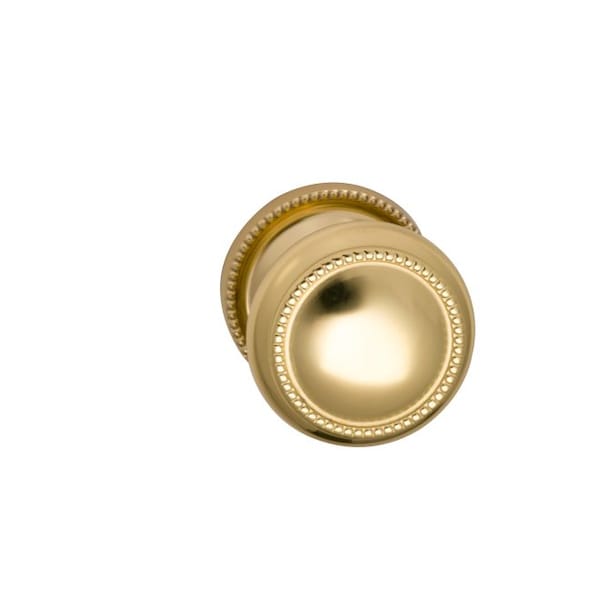Knob 2-3/16" Rose Pass 238BS Full Lip 1-3/4" Doors Bright Brass 443