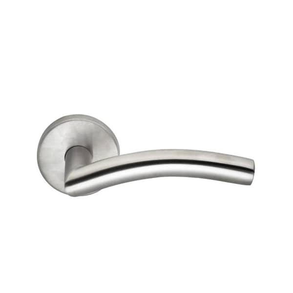 Stainless Lever Priv 2-3/8" BS T 1-3/8" Doors Satin SS 45