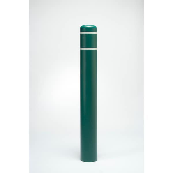 Post Sleeve, 12-3/4" Dia, 60" H, Green/Wh