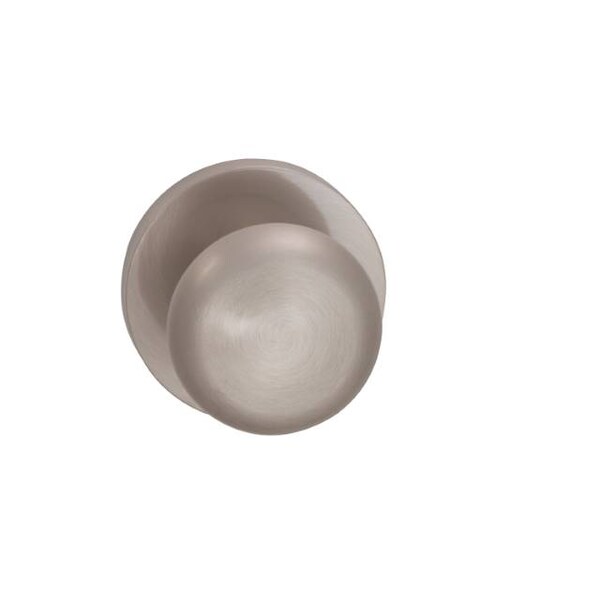 Knob with Modern Rose Single Dummy Knob Satin Nickel 458