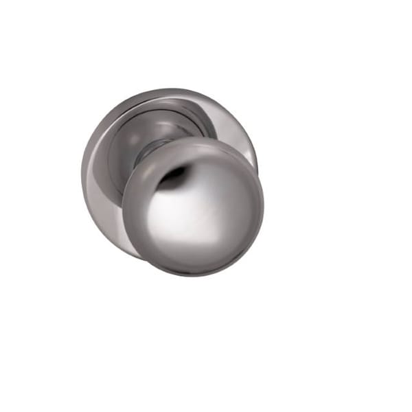Knob with Modern Rose Single Dummy Knob Bright Chrome 458