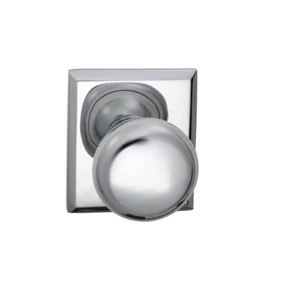 Knob Rectangular Rose Pass Knob 2-3/4" BS T Strike Bright Chrome 458