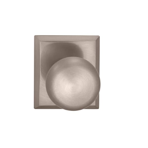 Knob Rectangular Rose Priv Knob 2-3/4" BS T Strike Satin Nickel 458
