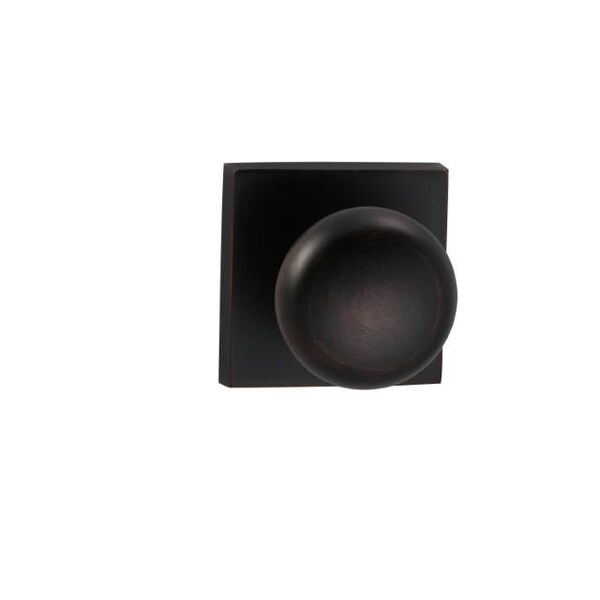 Knob Square Rose Priv Knob 2-3/8" BS T Strike Tuscan Bronze 458