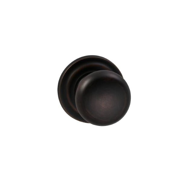 Knob Traditional Rose Priv Knob 2-3/8" BS T Strike Tuscan Bronze 458
