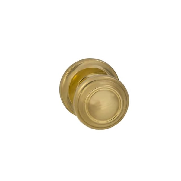 Knob 2-5/8" Rose Priv 2-3/4" BS T 1-3/8" Doors ULQ Bright Brass 472