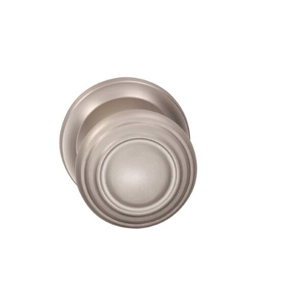 Knob 2-5/8" Rose Priv 2-3/8" BS T 1-3/4" Doors Satin Nickel 472