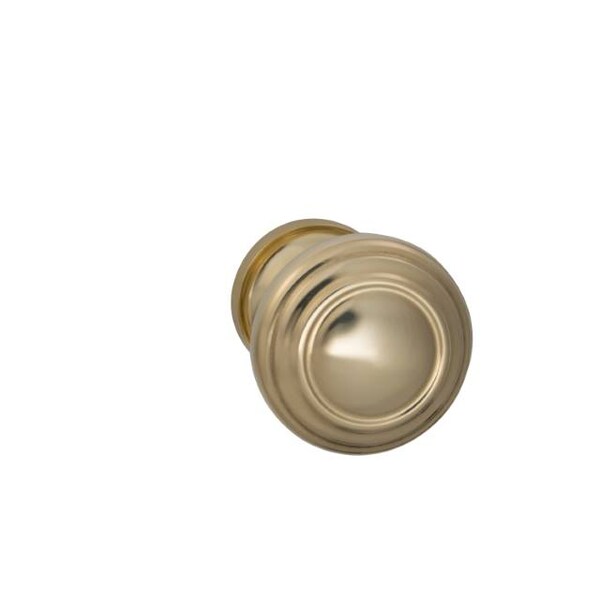 Knob with 1-3/4" Rose Single Dummy Unlacquered Bright Brass 472