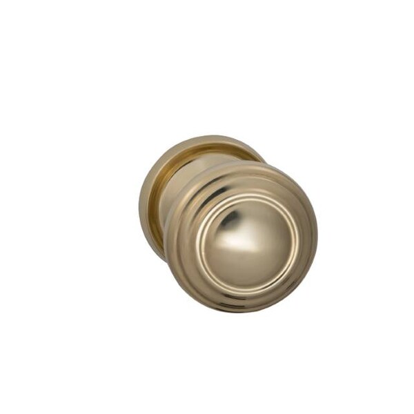 Knob 2-3/16" Rose Pass 2-3/8" BS T 1-3/4" Doors ULQ Bright Brass 472
