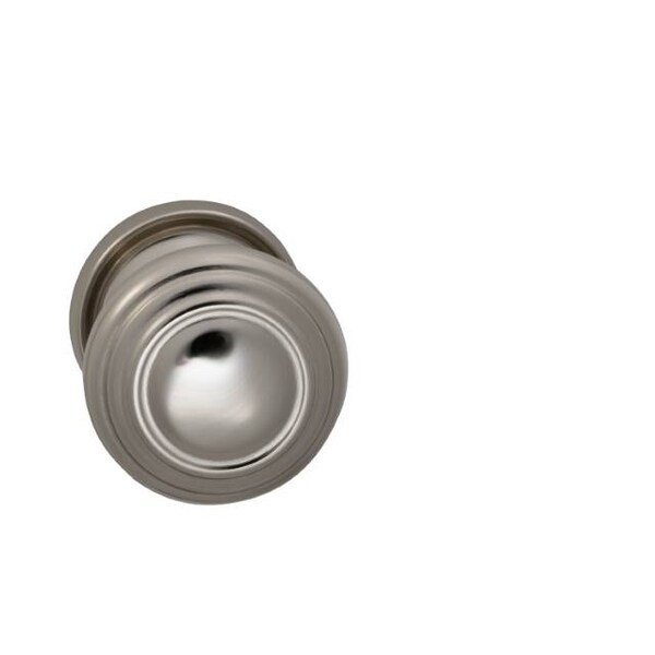 Knob 2-3/16" Rose Pass 2-3/8" BS T 1-3/8" Doors Bright Nickel 472