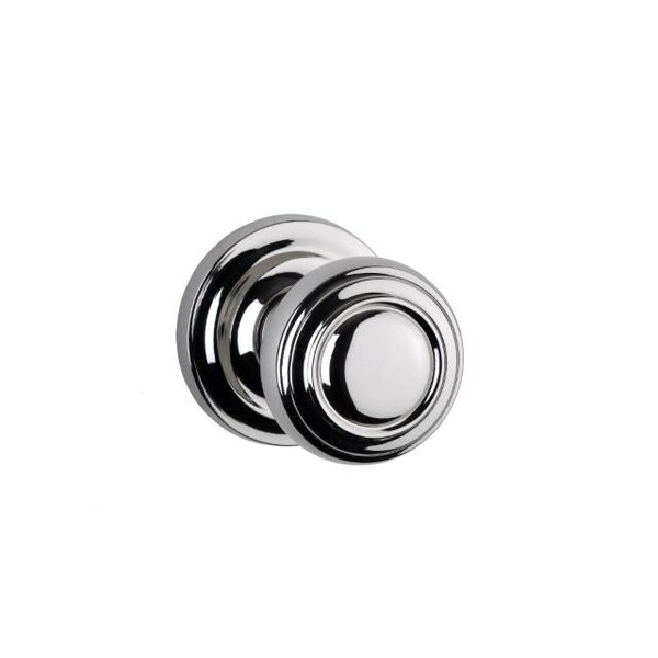 Knob with 2-3/16" Rose Single Dummy Bright Chrome 472