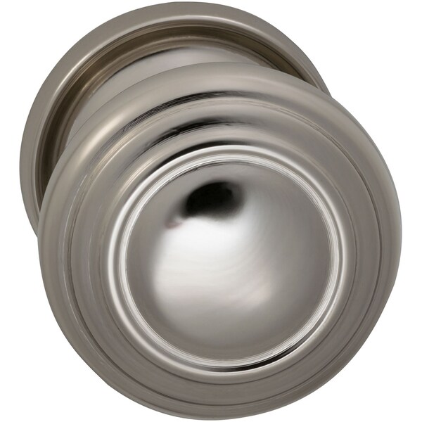 Knob with 2-3/16" Rose Single Dummy Bright Brass 472