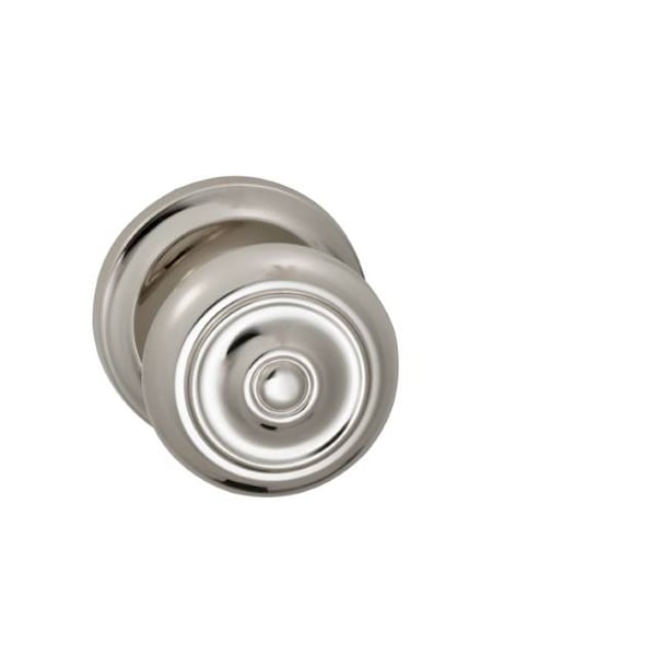 Knob 2-5/8" Rose Priv 2-3/4" BS T 1-3/8" Doors Bright Nickel 473