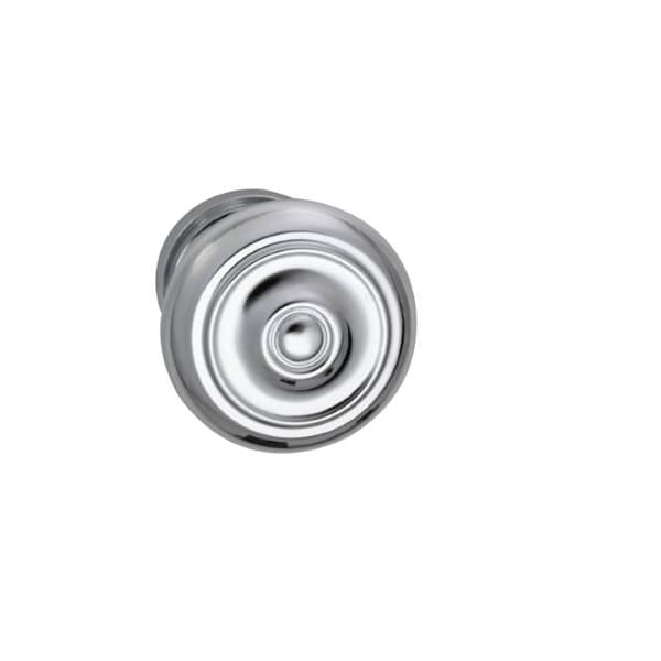 Knob 1-3/4" Rose Pass 2-3/4" BS T 1-3/4" Doors Bright Chrome 473