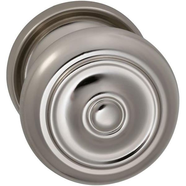 Knob with 2-3/16" Rose Single Dummy Bright Brass 473