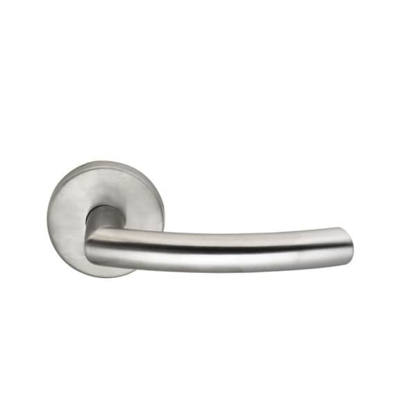 Stainless Lever Pass 2-3/8" BS Full Lip 1-3/8" Doors Satin SS 47