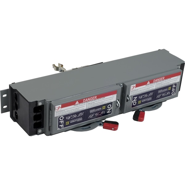 Switch Fusible, Square D brand QMB fusible power distribution panelboards Use With, 240V AC, 60A