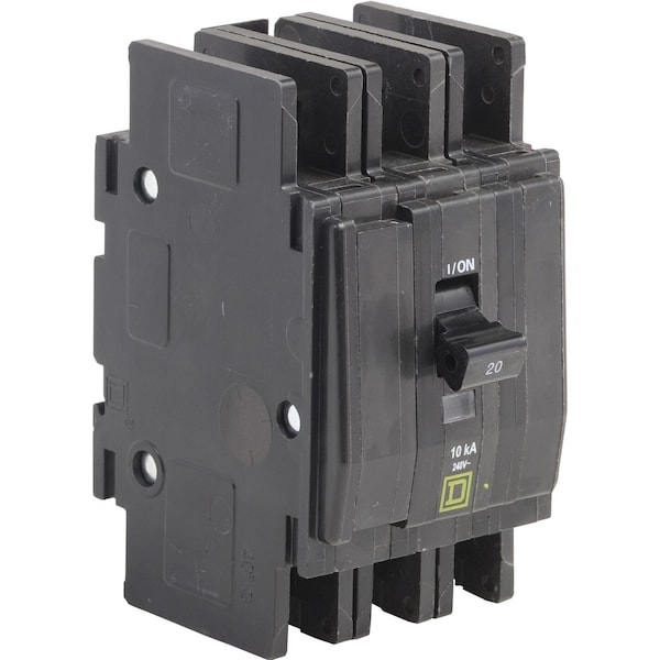 Miniature Circuit Breaker, QO Series, 40A, 3 Pole, 240V AC, 10kA at 120/240V AC