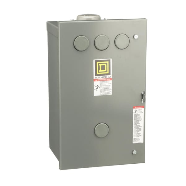Contactor, Type L, multipole lighting, electrically held, 30A, 4 pole, 600V, 110/120VAC 50/60Hz coil, NEMA 3R
