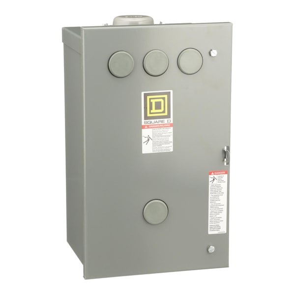 Contactor, Type L, multipole lighting, electrically held, 30A, 6 pole, 600V, 110/120VAC 50/60Hz coil, NEMA 3R