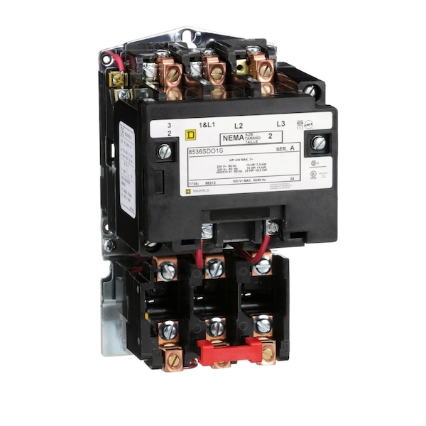 Starter 600Vac 45Amp Nema +Options, No Auxiliary Contacts, 440/480V AC, 3 P