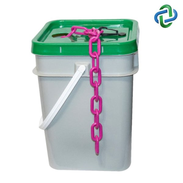 Magenta Plastic Chain Pail 1.5"(#6, 38 m