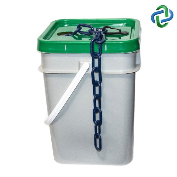 Cobalt Blue Plastic Chain Pail 1"(#4, 25